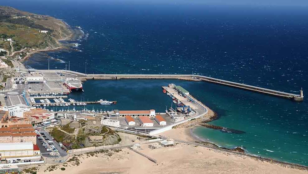 Vista aérea del Puerto de Tarifa