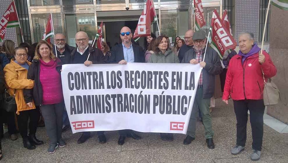 Concentración de CCOO en el Juzgado de Violencia sobre la Mujer