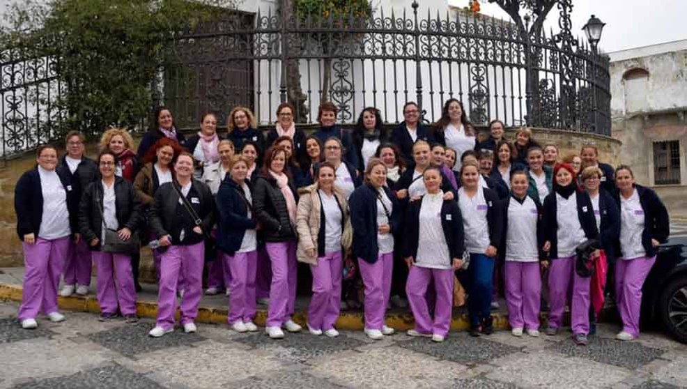 Trabajadoras de ayuda a domilicio de San Roque