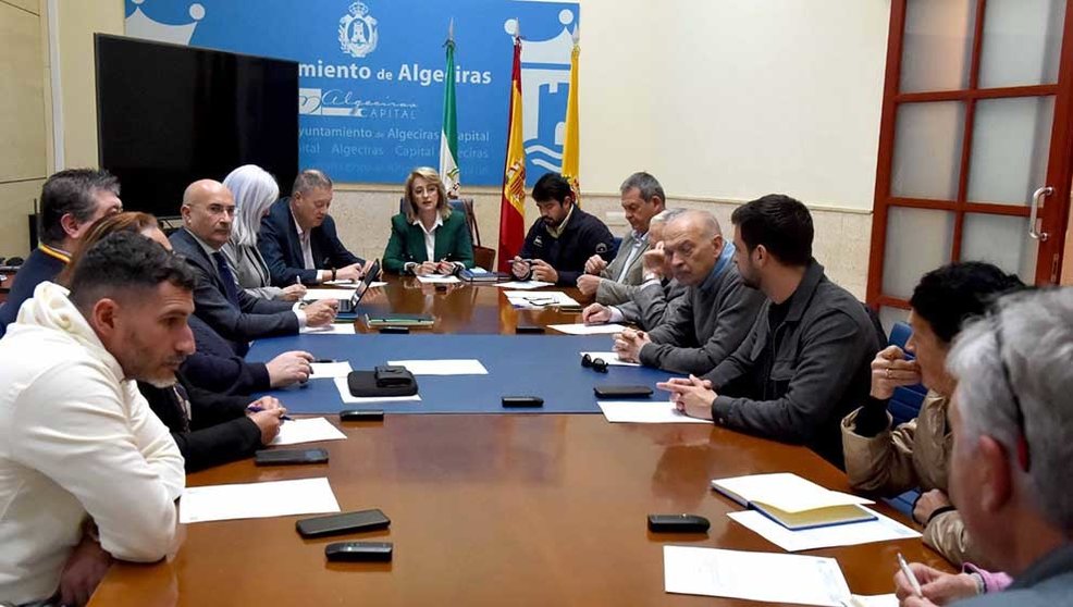 Momento de la reunión de la Comisión de Patrimonio