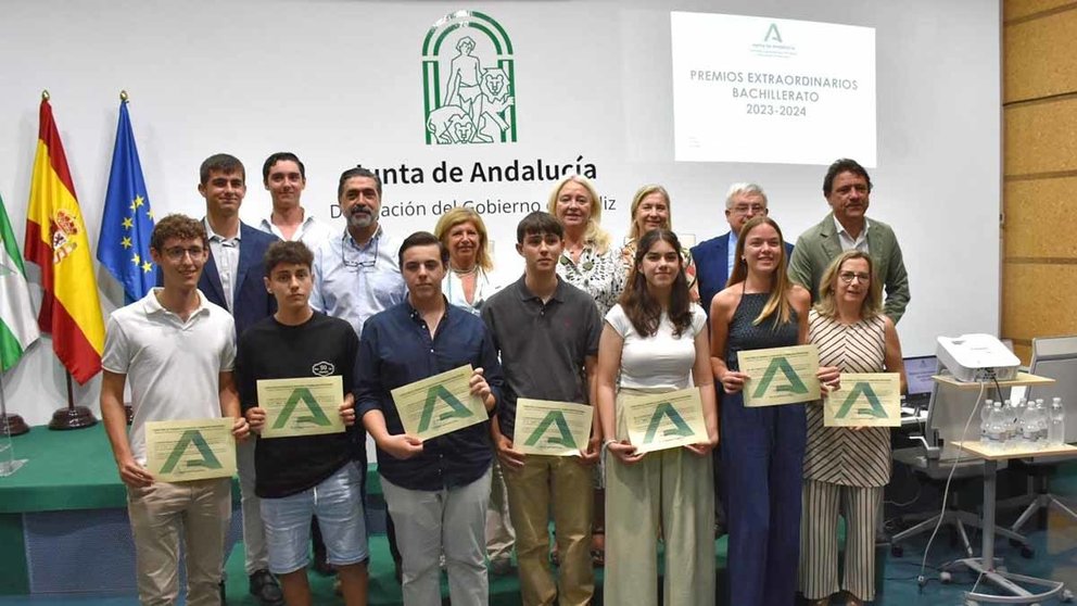 Alumnos que han conseguido el Premio Extraordinario de Bachillerato de la provincia de Cádiz este año